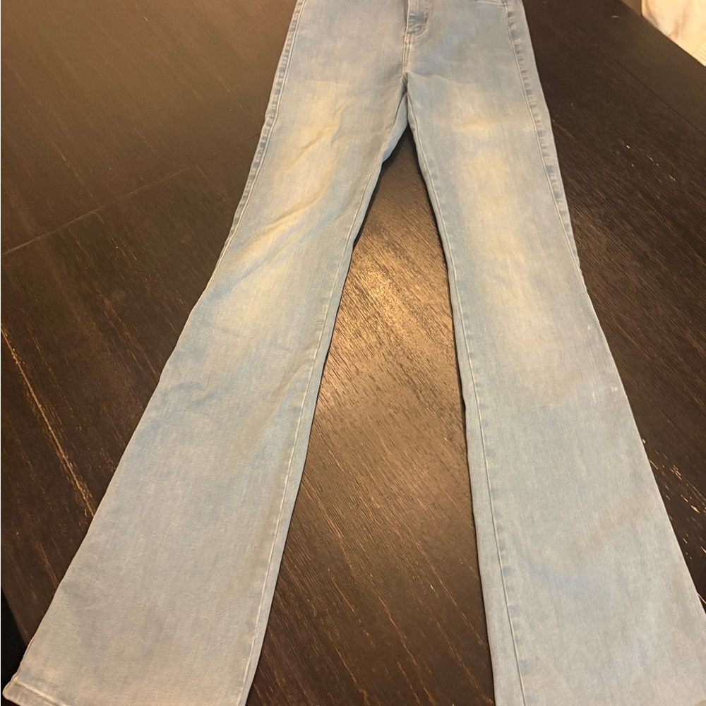 FITJEANS Women's Light Blue Flare Jeans